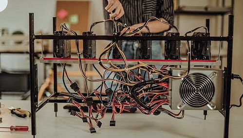 Mining rigs in a climate-controlled hosting center