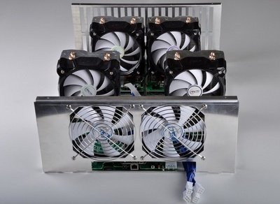 Advanced mining rigs set up for optimal cryptocurrency mining performance